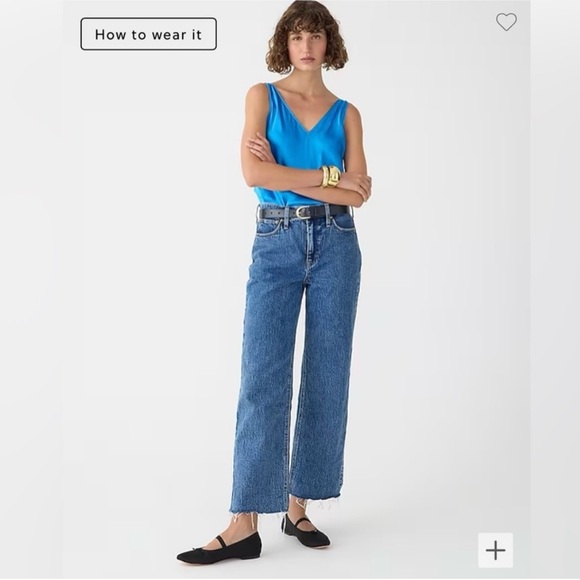 J.Crew Slim wide-leg jean in Beach Way wash 27 - Picture 1 of 11